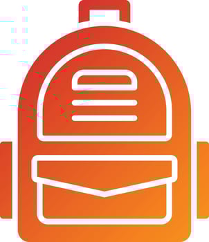 Army Backpack Icon Style vector