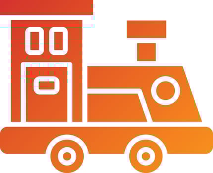Locomotive Icon Style vector