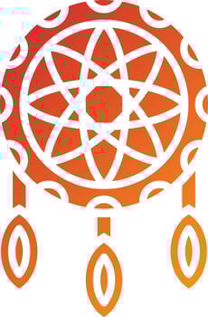 Dreamcatcher Icon Style vector