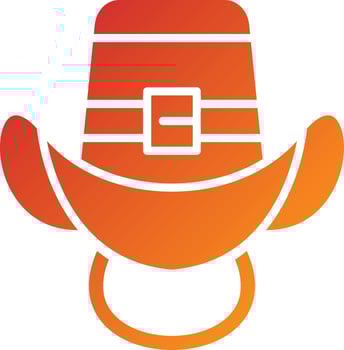 Cowboy Hat Icon Style vector