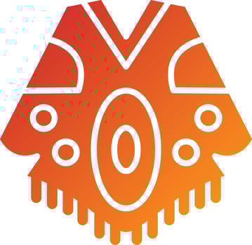 Poncho Icon Style vector