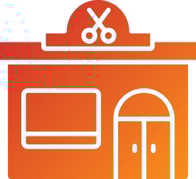 Barber Shop Icon Style vector