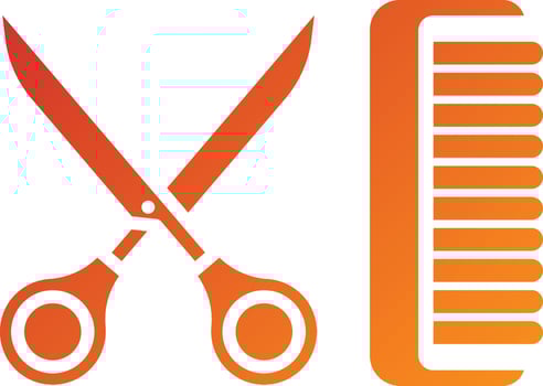 Hair Tools Icon Style vector