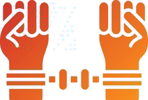 Prisioner Icon Style vector