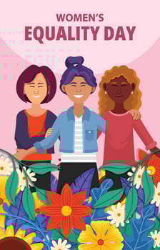Women's Equality Day Concept vector