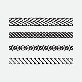 Rope drawing illustration vector