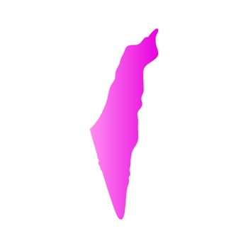 Israel map illustrated on white background vector