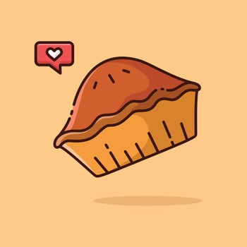 Illustration vector graphic of Pie