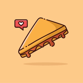 Illustration vector graphic of Sandwich