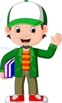 Cartoon male teacher vector