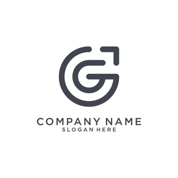 Initial letter G logo design vector template.