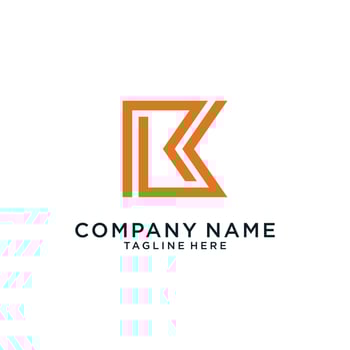 Initial K letter Logo design concept. Vector abstract letter K logo.