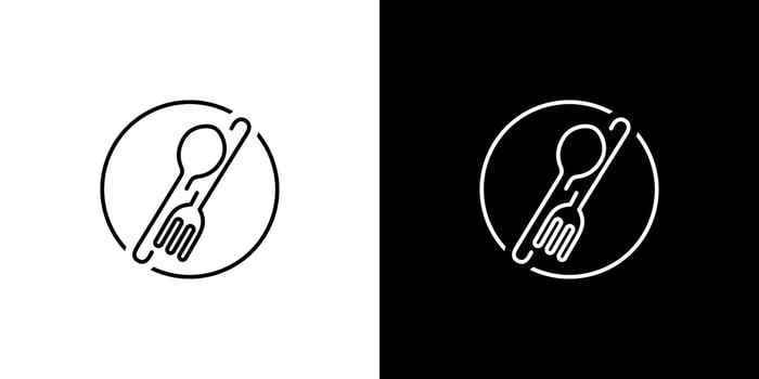 Cutlery vector logo design template. Cutlery logo. Cutlery icon.