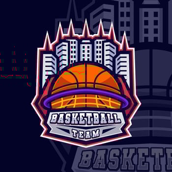 Basketball Sport Badge Logo Template vector