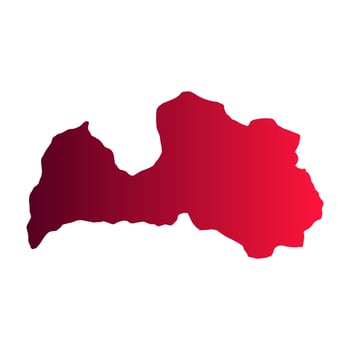 Latvia map illustrated on a white background vector