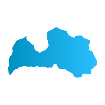 Latvia map illustrated on a white background vector