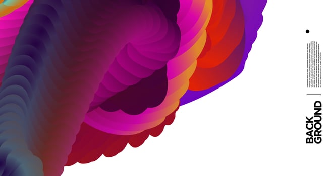 Vector colorful gradient abstract fluid  background for banner template