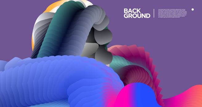 Vector colorful gradient abstract fluid  background for banner template
