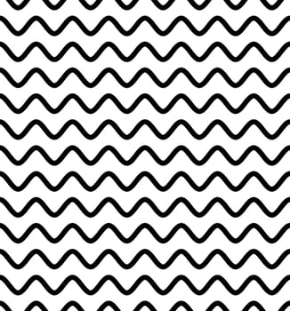 hand drawn wavy line seamless pattern vector