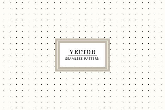 Tiny grid dots seamless vector pattern. Polka dot background print fabric modern decoration subtle simple delicate round black circles