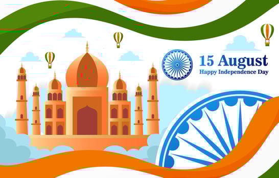 India Independence Day Background vector