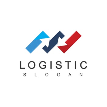 Logistic Logo Template, Expedition And Transportation Business Icon vector
