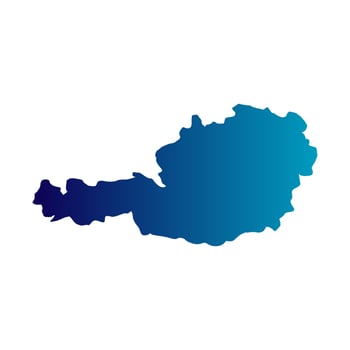 Austria map on white background vector