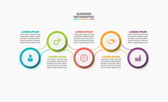 Presentation business infographic template vector