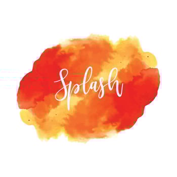 Elegant colorful splash watercolor design vector