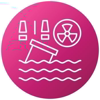 Water Pollution Icon Style vector