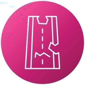 Road Crack Icon Style vector