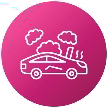 Broken Car Icon Style vector