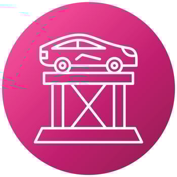 Car Lift Icon Style vector