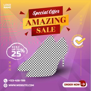 Fashion promotion social media post instagram premium facebook banner template vector