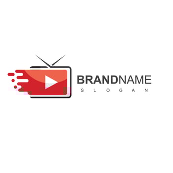 Media And TV Logo Design Vector