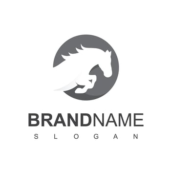 Horse Logo, Fast, Strong, Animal Symbol vector