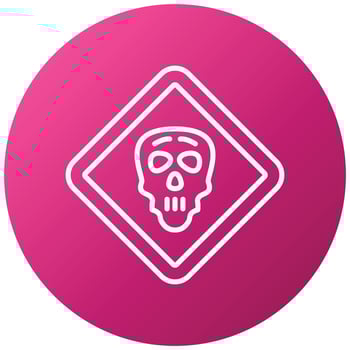 Danger Sign Icon Style vector