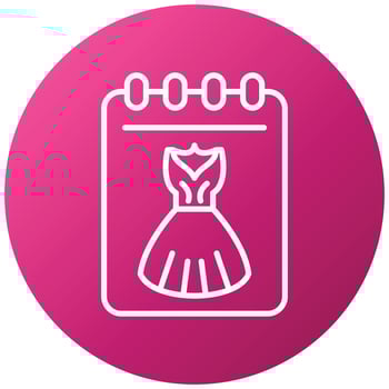 Dress Sketch Icon Style vector