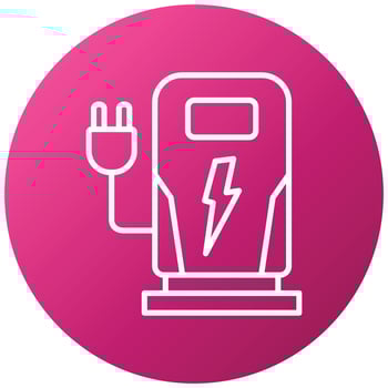 Charging Station Icon Style vector