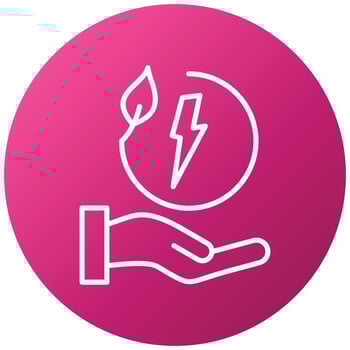 Energy Saving Icon Style vector