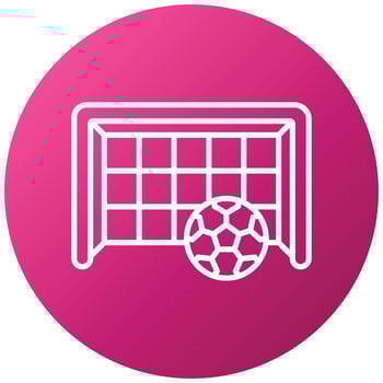 Football Goal Icon Style vector