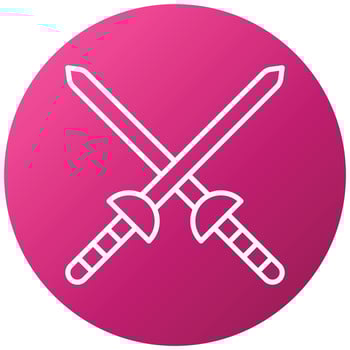 Fencing Sports Icon Style vector
