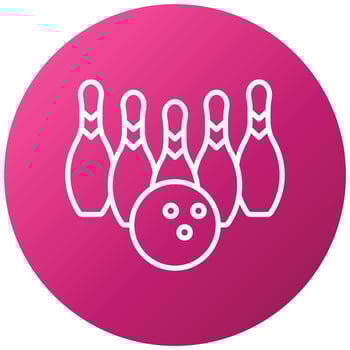 Bowling Icon Style vector