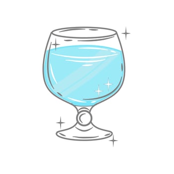 Bar glassware vector