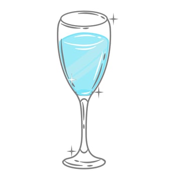 Bar glassware vector