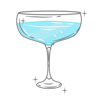 Bar glassware vector