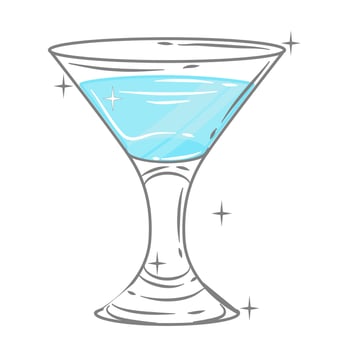 Bar glassware vector