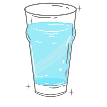 Bar glassware vector