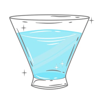 Bar glassware vector