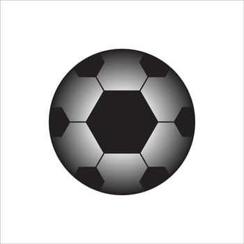 polygon pattern soccer ball on white background vector